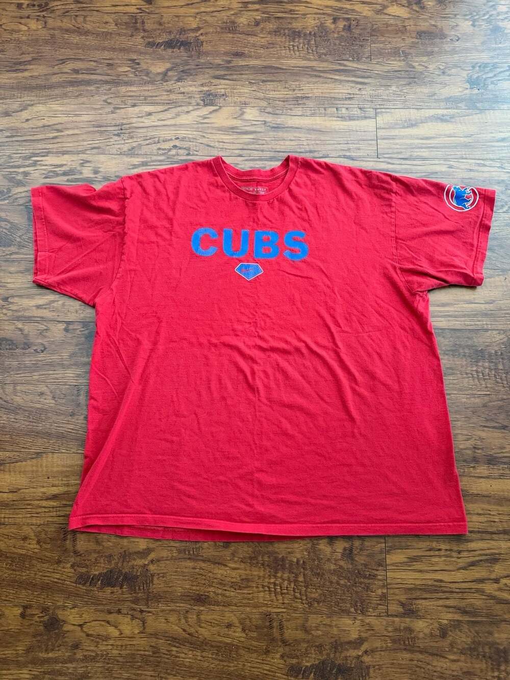 Vintage Nike Team MLB Chicago Cubs Red Short Sleeve T-Shirt XXL